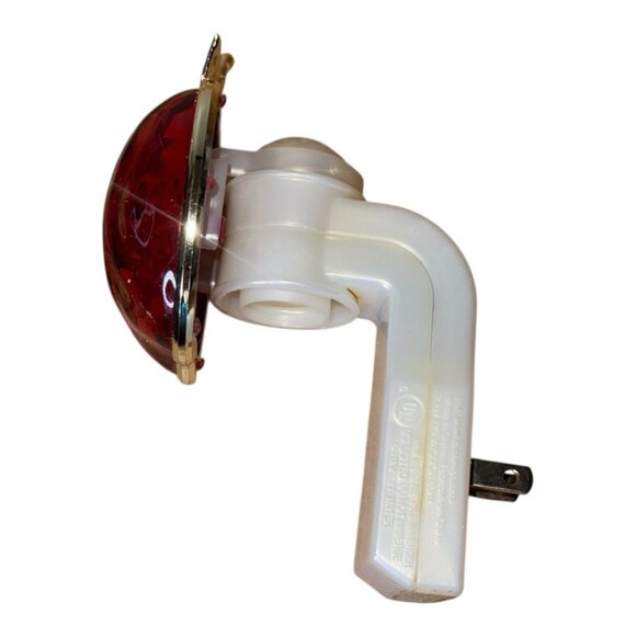 Bath & Body Works Plug In Wallflower For Bulbs Red Gold Light Up Apple #1040A - Picture 3 of 7